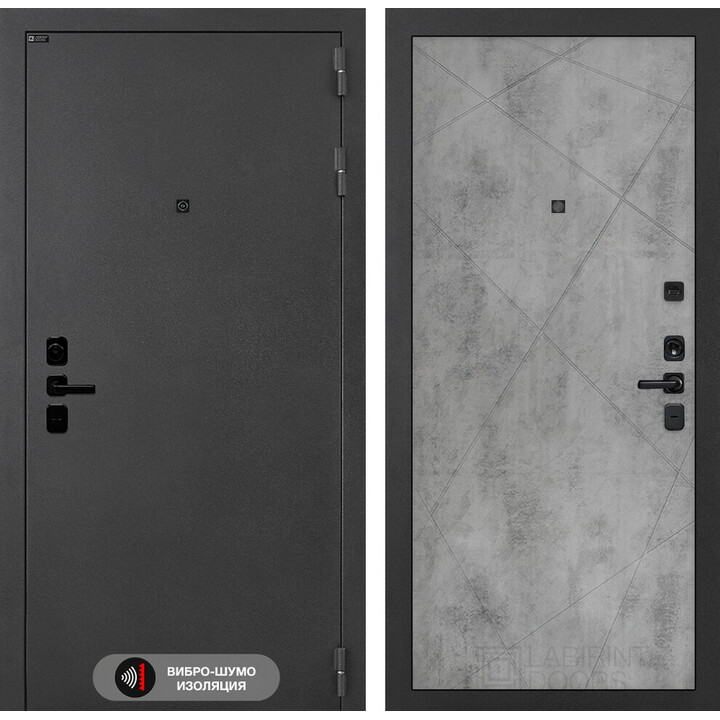 Входная дверь Лабиринт Соналаб 24 - Бетон светлый