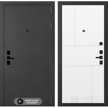 Входная дверь Лабиринт Соналаб 21 - Белый софт