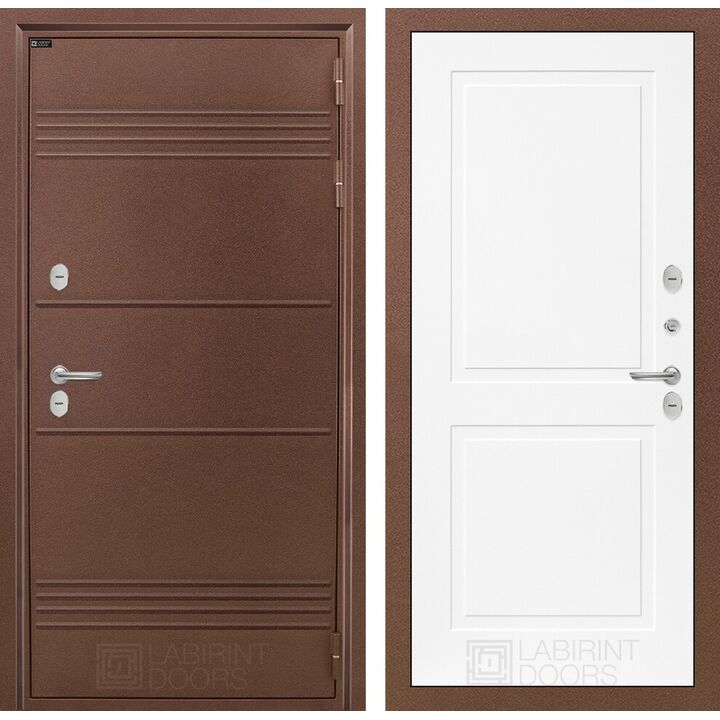 Входная дверь Лабиринт Термо Лайт 11 - Белый софт Входная дверь Лабиринт Термо Лайт 11 - Белый софт