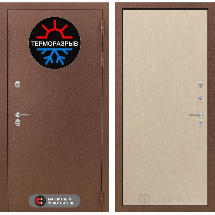 Входная дверь Лабиринт Термо Магнит 05 - Венге светлый Входная дверь Лабиринт Термо Магнит 05 - Венге светлый