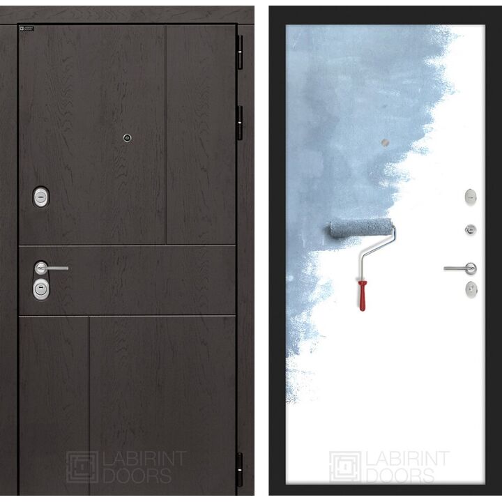 Входная дверь Лабиринт URBAN 28 - Грунт под покраску Входная дверь Лабиринт URBAN 28 - Грунт под покраску