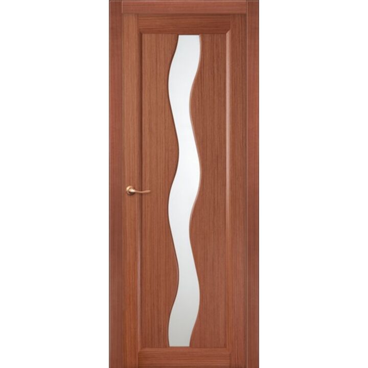 Дверь Лилия Орех стекло Сатиномат - модель сняли с производства
