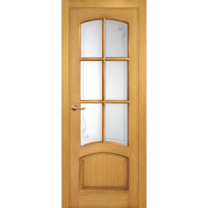 Дверь Жаклин Дуб стекло Уголок - модель сняли с производства