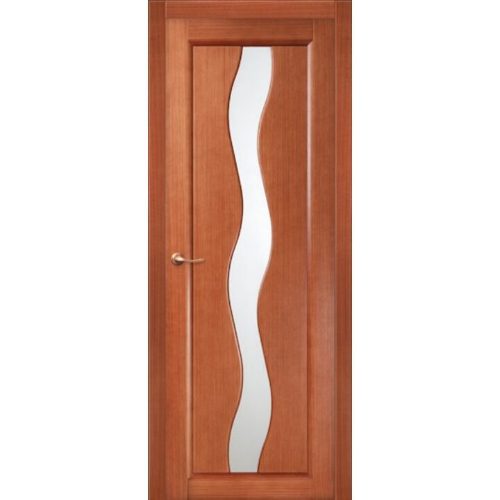 Дверь Лилия Миланский орех стекло Сатиномат - модель сняли с производства