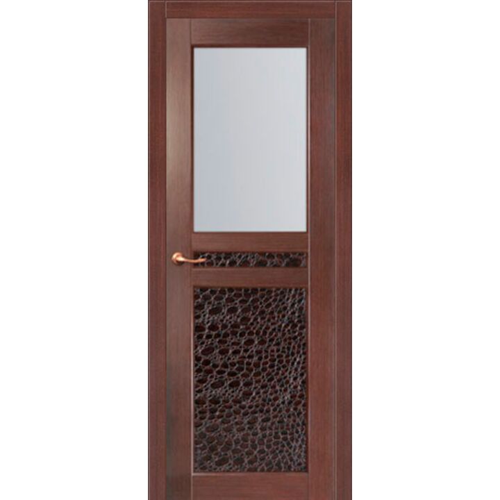 Дверь Данди Венге/Кожа стекло - модель сняли с производства