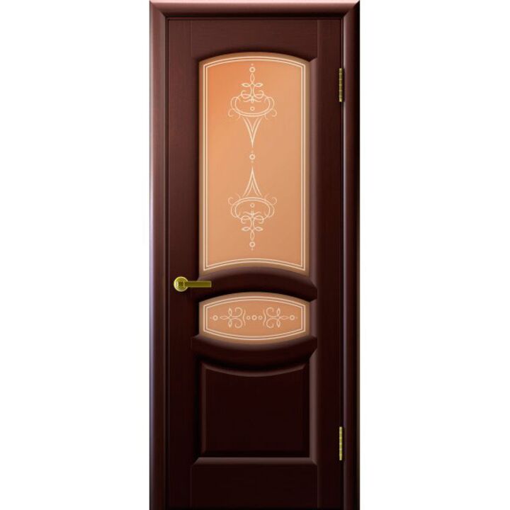 Дверь Анастасия Венге, стекло бронза, размер 80*200
