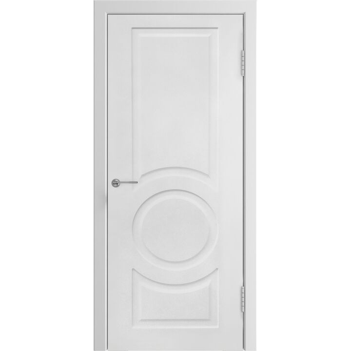 Дверь L-6 ДГ Белая эмаль
