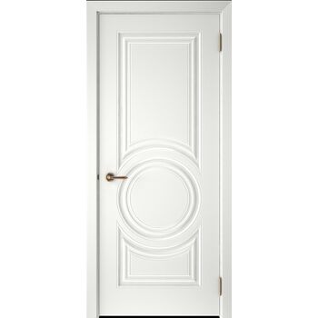 Дверь Скин-5 ДГ Белая эмаль