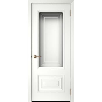 Дверь Скин-6 ДО Белая эмаль