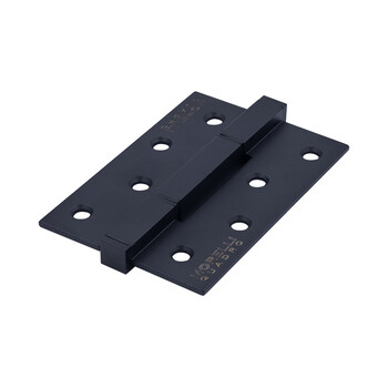 Петля Морелли алюминиевая врезная на квадратной оси (QUADRO-2 BL) вес полотна до 40 кг, цвет - черный