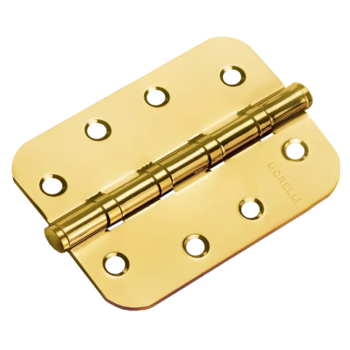 Петля Морелли стальная скругленная универсальная (MS-C 100X70X2.5-4BB SG) цвет - мат.золото