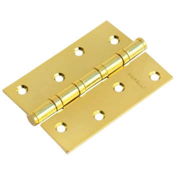 Петля Морелли стальная универсальная (MS 100X70X2.5-4BB PG) цвет - золото