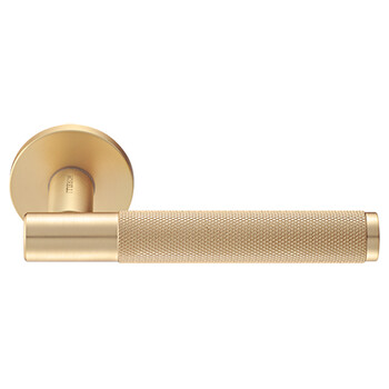 Ручка дверная Морелли AZRIELI MH-57-R6T MSG цвет - матовый сатинированный золото