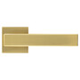 Ручка дверная Морелли LOT MH-56-S6 MSG на квадратной накладке цвет - матовое сатинированное золото