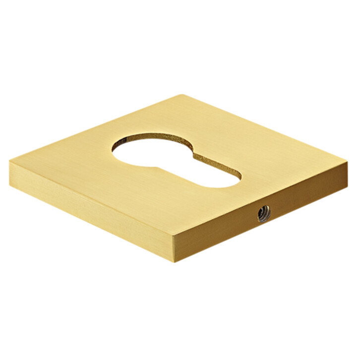 Накладка Морелли на евроцилиндр (MH-KH-S6 MSG) цвет - матовое сатинированное золото