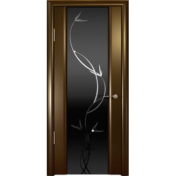 Дверь Шторм-3 Венге секло черное Растение