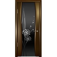 Дверь Буревестник-2 Венге секло черное Одуванчик