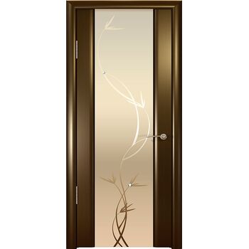 Дверь Шторм-3 Венге секло белое Растение