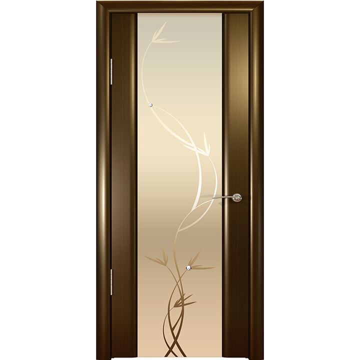 Дверь Шторм-3 Венге секло белое Растение