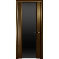 Дверь Шторм-3 Венге стекло черное