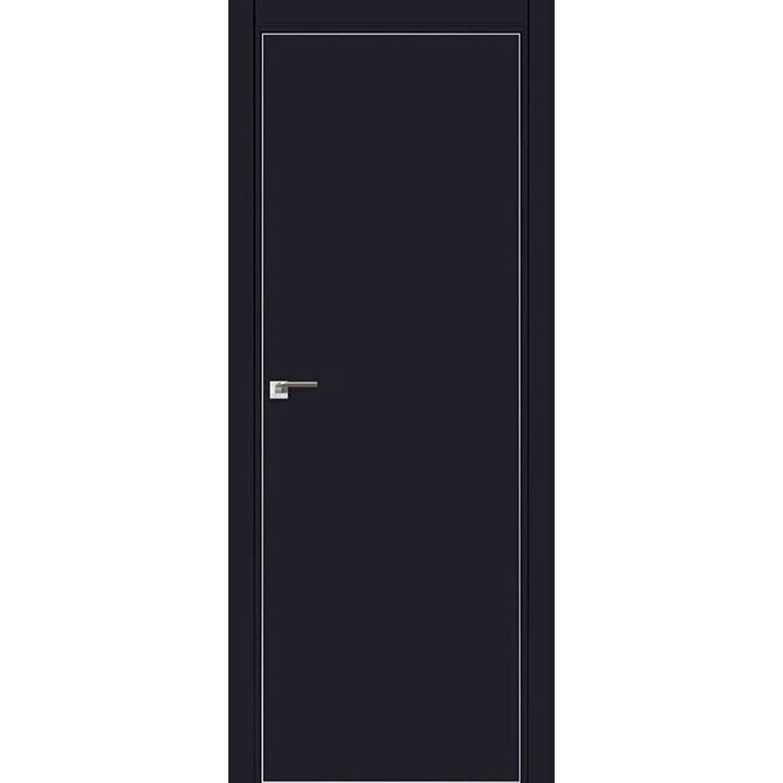 Дверь 1Е Черный матовый, кромка матовая с 4х ст.