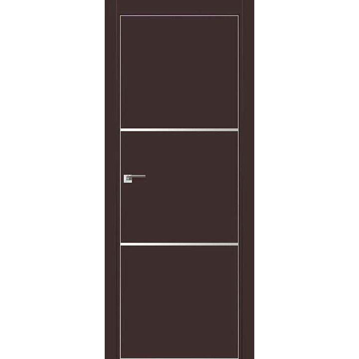 Дверь 2Е Темно-коричневый матовый, кромка матовая с 4х сторон