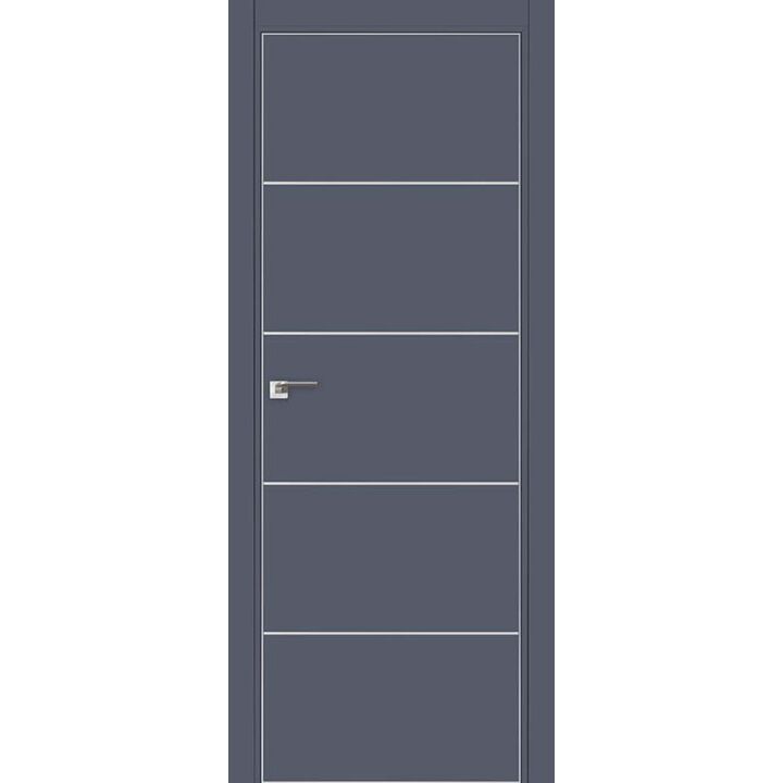 Дверь 7Е Антрацит, кромка матовая с 4х сторон