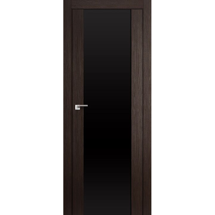 Дверь 8X Венге Мелинга стекло триплекс черный
