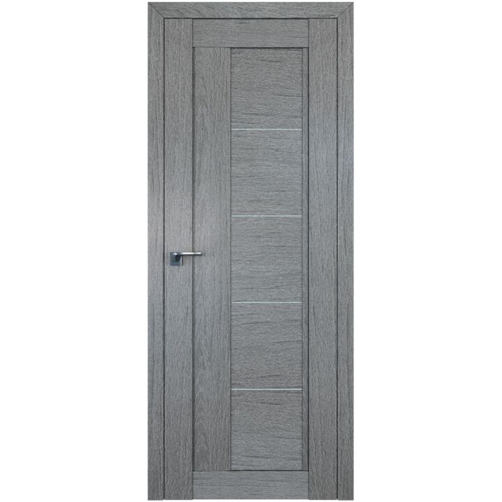 Дверь 2.10ХN Грувд серый, стекло матовое