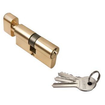 Цилиндр Rucetti ключ/вертушка (R60CK PG) цвет - золото