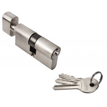 Цилиндр Rucetti ключ/вертушка (R60CK SN) цвет - никель
