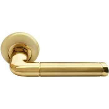 Ручка дверная Rucetti (RAP 2 SG/GP) цвет - матовое золото/золото