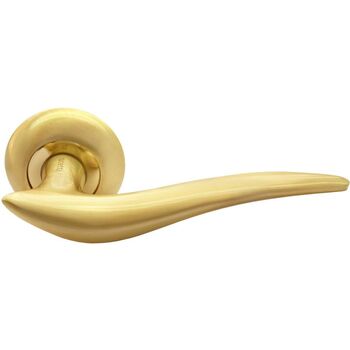 Ручка дверная Rucetti (RAP 4 SG) цвет - матовое золото