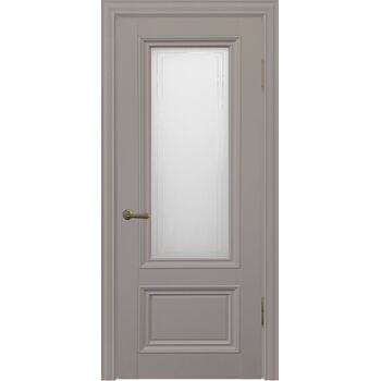 Межкомнатная дверь Алтай 602 (Серый бархат) остекленная