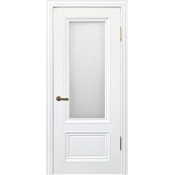 Межкомнатная дверь Алтай 802 (Снежная королева) остекленная