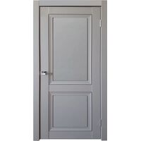 Межкомнатная дверь Uberture Деканто 1 Barhat Grey с черной вставкой глухая