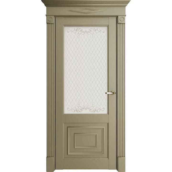 Межкомнатная дверь Убертюре Florence 62002 (Каменный Серена) остекленная