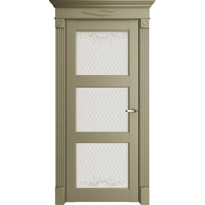 Межкомнатная дверь Убертюре Florence 62003 (Каменный Серена) остекленная