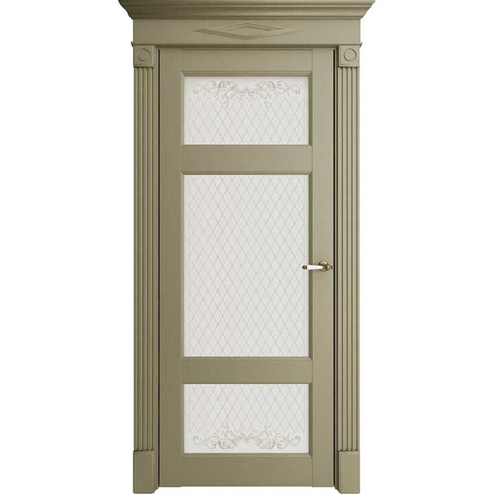 Межкомнатная дверь Убертюре Florence 62004 (Каменный Серена) остекленная