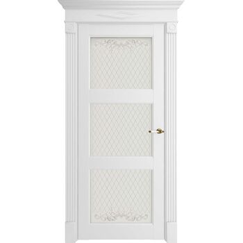 Межкомнатная дверь Florence 62003 (Белый Серена) остекленная