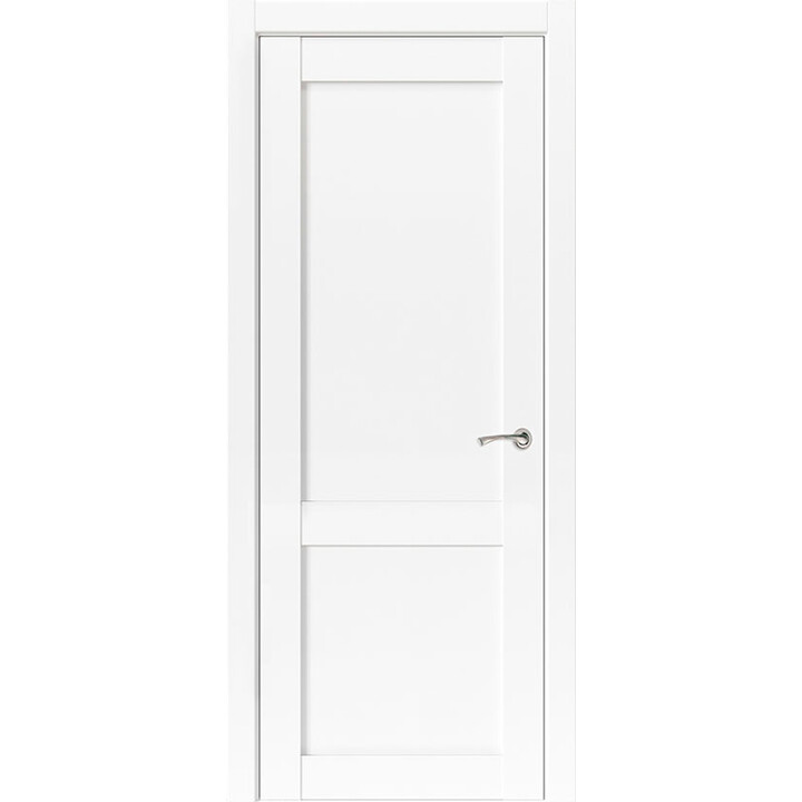 Межкомнатная дверь Uberture Лайт Классика 11012 (лофт белый) глухая врезка под замок 900х2000