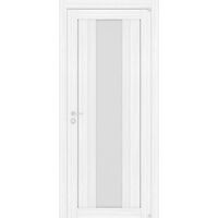 Межкомнатная дверь LIGHT 2191 (Белый велюр) остекленная