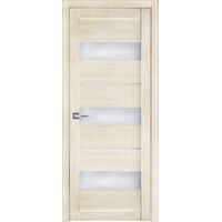 Межкомнатная дверь Модерн 10004 (лиственница светлая) стекло белое