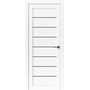 Межкомнатная дверь Uberture Модерн 10005 (белый) стекло черная Lacobel 900х2000
