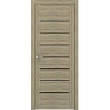 Межкомнатная дверь Uberture Модерн 10005 (дуб европейский) стекло черное 600х2000