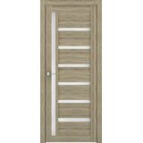 Межкомнатная дверь Uberture Модерн 10102 (дуб европейский) стекло белое 600х2000