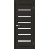 Межкомнатная дверь Uberture Модерн 10100 (каштан) стекло белое 600х2000