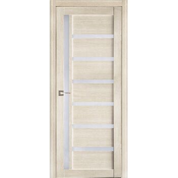 Межкомнатная дверь Модерн 10102 (лиственница светлая) стекло белое