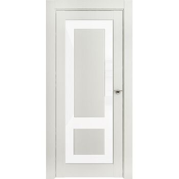 Межкомнатная дверь Neo 00003 (Белый Серена) остекленная зеркало
