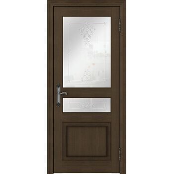 Межкомнатная дверь Palermo 400012 (Дуб французский) остекленная